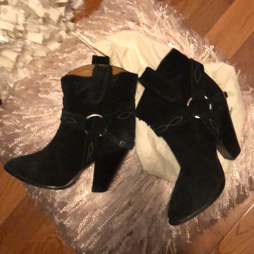 ISABEL MARANT BLACK COWBOY RAWSON 🤠 BOOTS BOOTIE